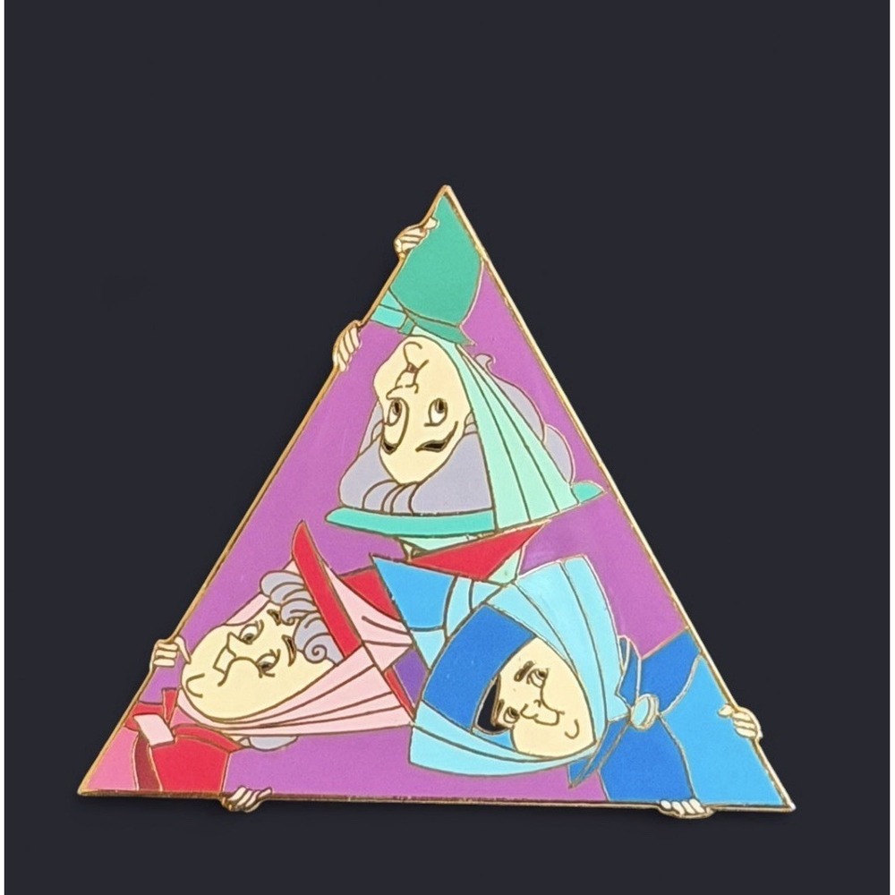 Disney Auction Peek A Boo Flora Fauna Merryweather Sleeping Beauty LE Pin